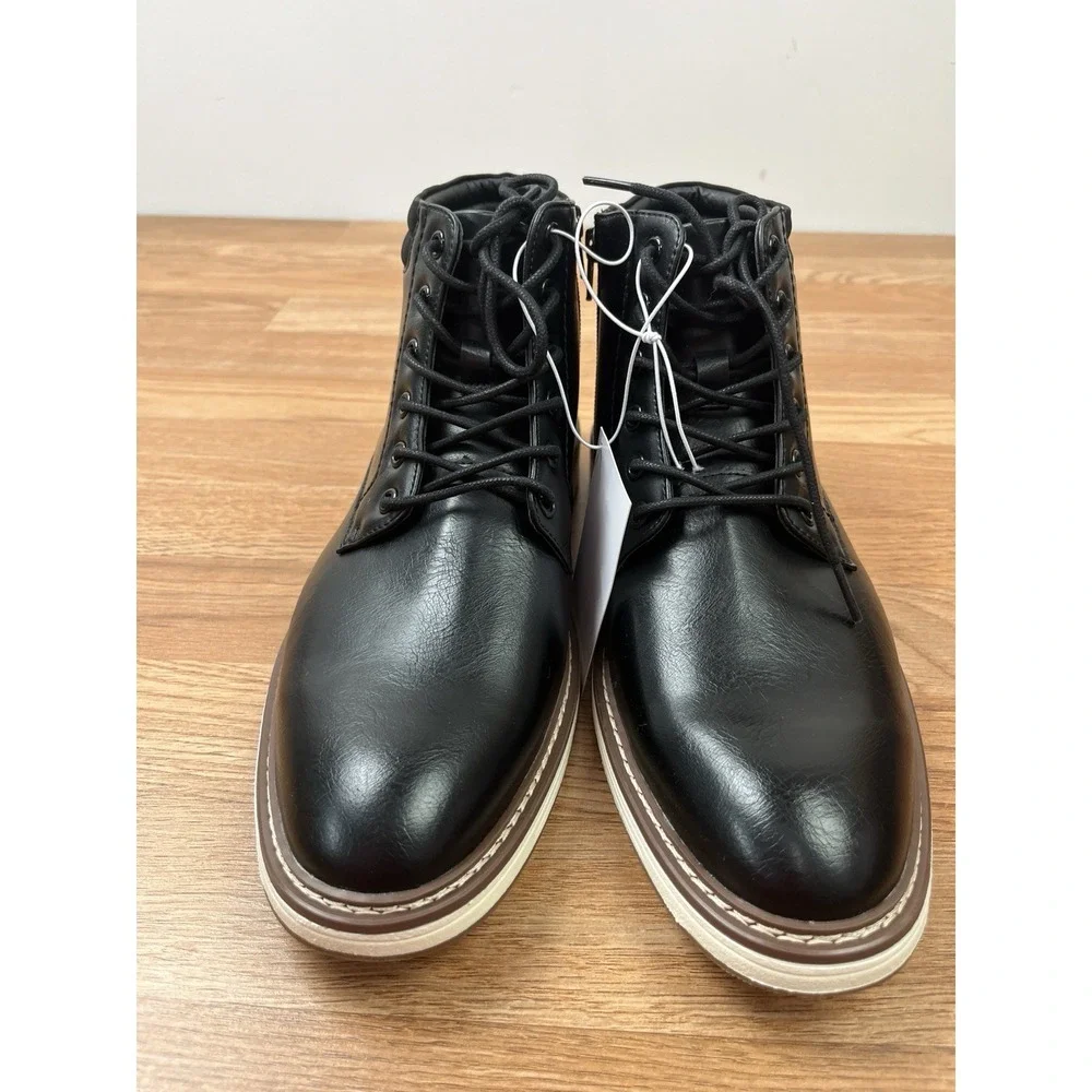 Steve Madden Jelen Chukka Ankle Boots Black Size‎ 9.5 Mens NEW